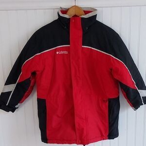 Columbia Kids Red and Black Puffer Jacket